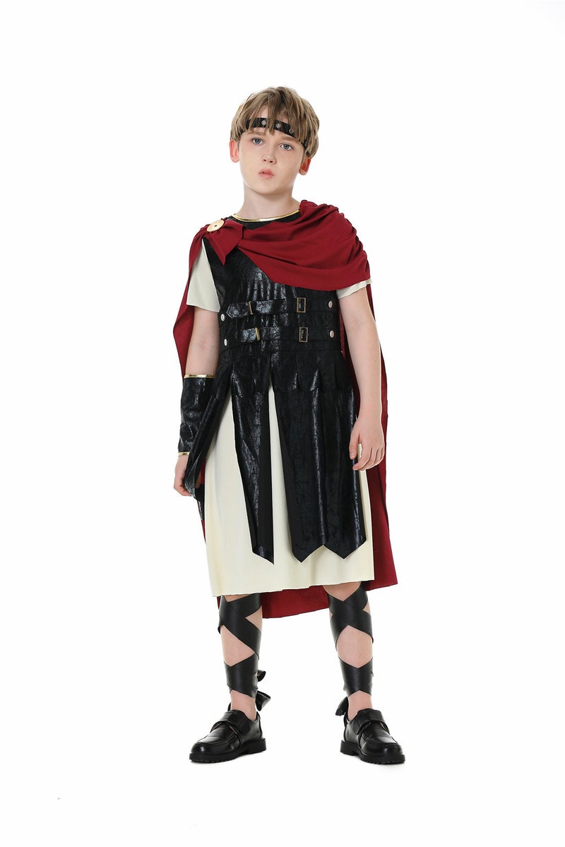Parent-Child Roman Warrior Cosplay Costume Halloween Family Theme Party Role-Playing Outfit - Image 1